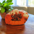 Welcome to Our Patch" Painted Pumpkin Stone | Autumn Harvest Decor