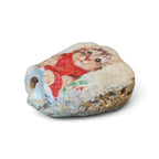 Cozy Cat in Red Scarf Coastal Shell | Hand-Decorated Shell Keepsake