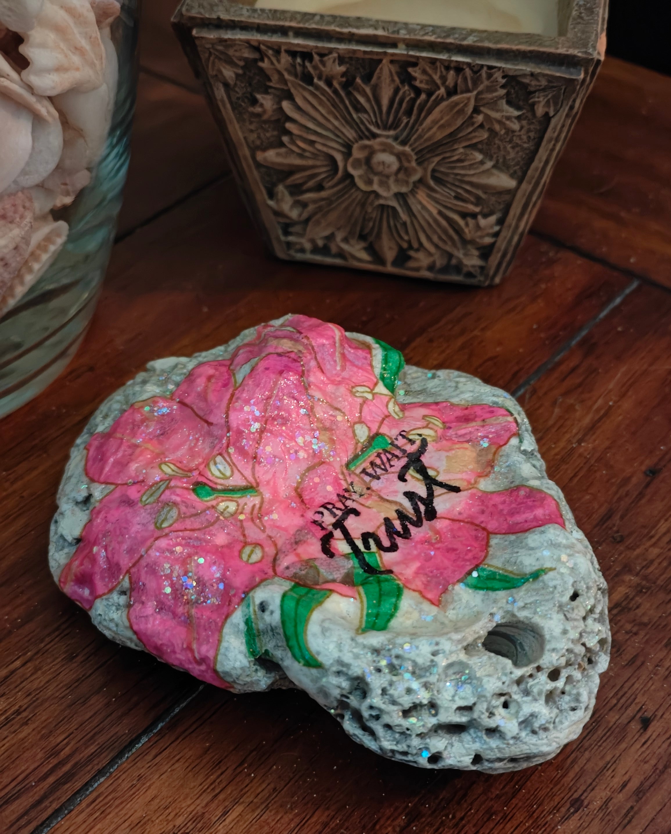 Faith in Full Bloom, "Pray, Wait, Trust" Keepsake