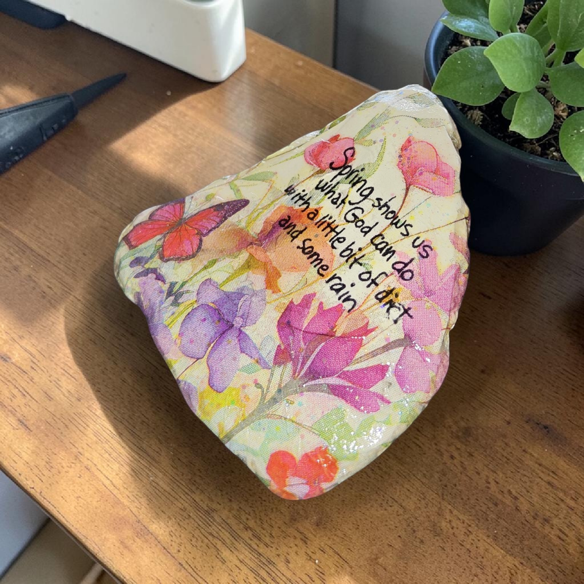 "Spring Blessings" Handcrafted Floral Shell – God's Masterpiece