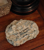"First Loved" Hand-Decoupage Blue Heron Beach Shell – Medium Keepsake
