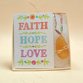 Faith, Hope & Love Wire-Wrapped Natural Stone Necklace