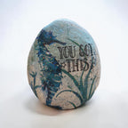 "You Got This" – Handcrafted White Seahorse Stone