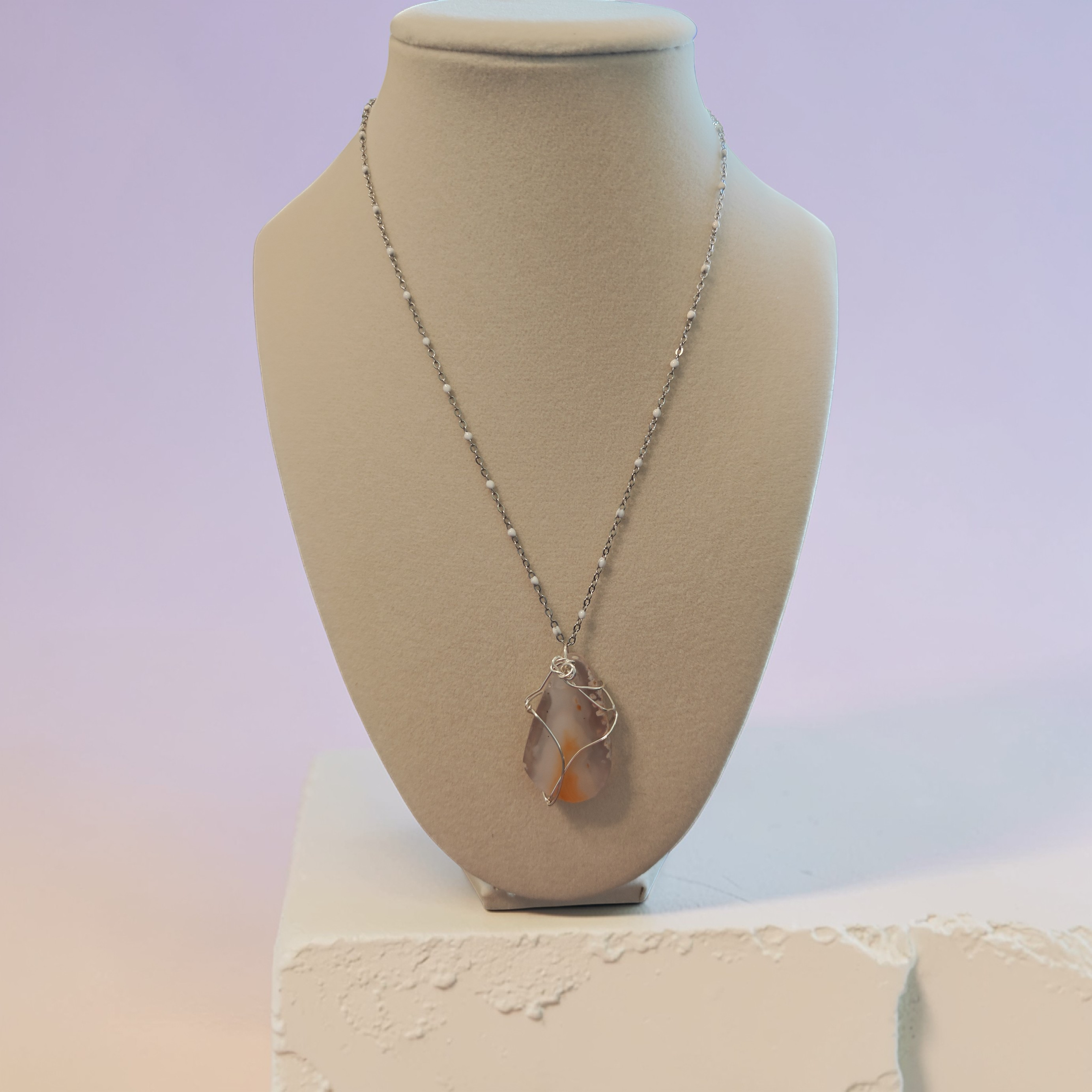 The "Reflecting His Glory" Natural Stone Necklace
