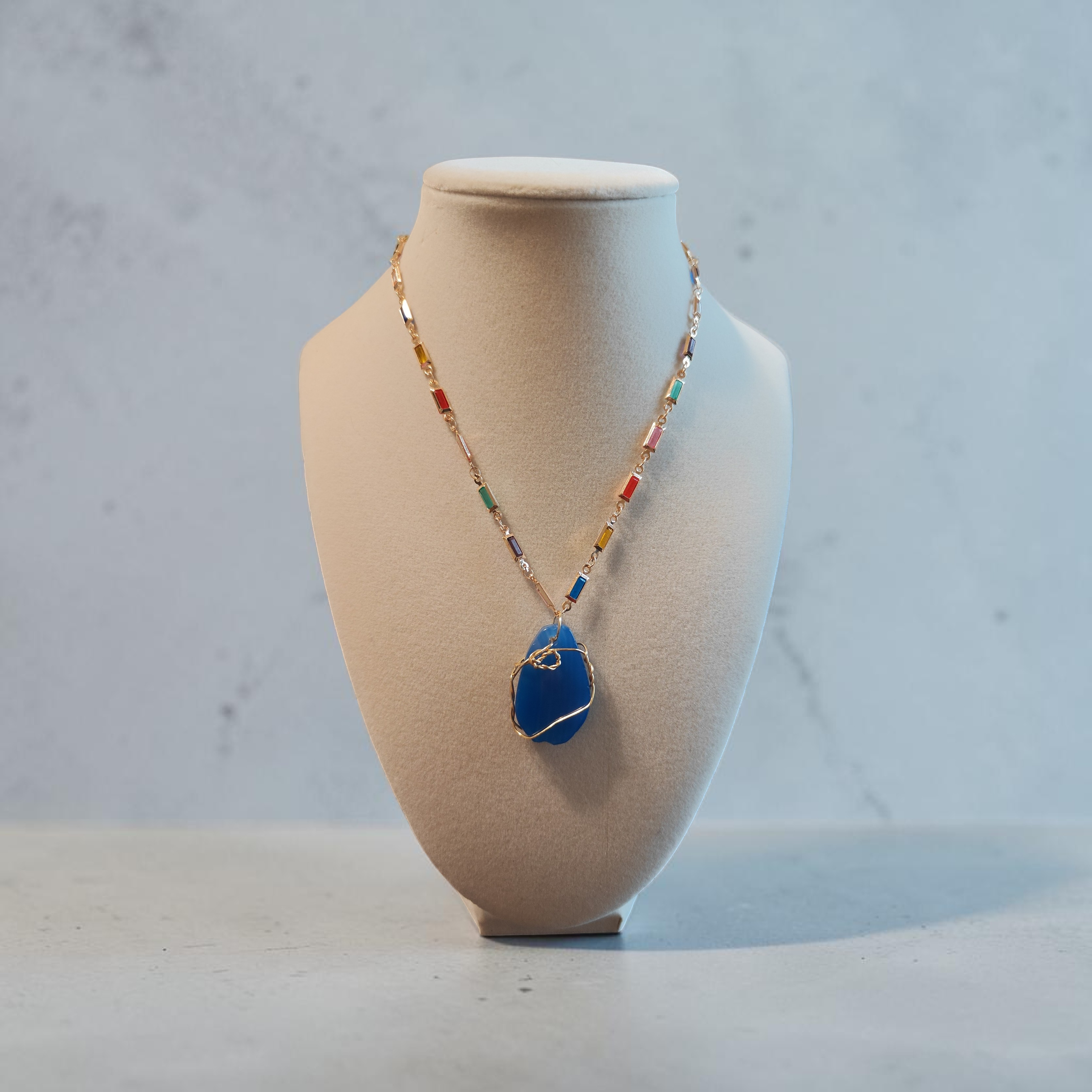 The "Heavenly Promises" Royal Blue Necklace