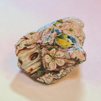 "Nothing is Impossible" Hand Decorated Bird & Blossom Decoupage Shell