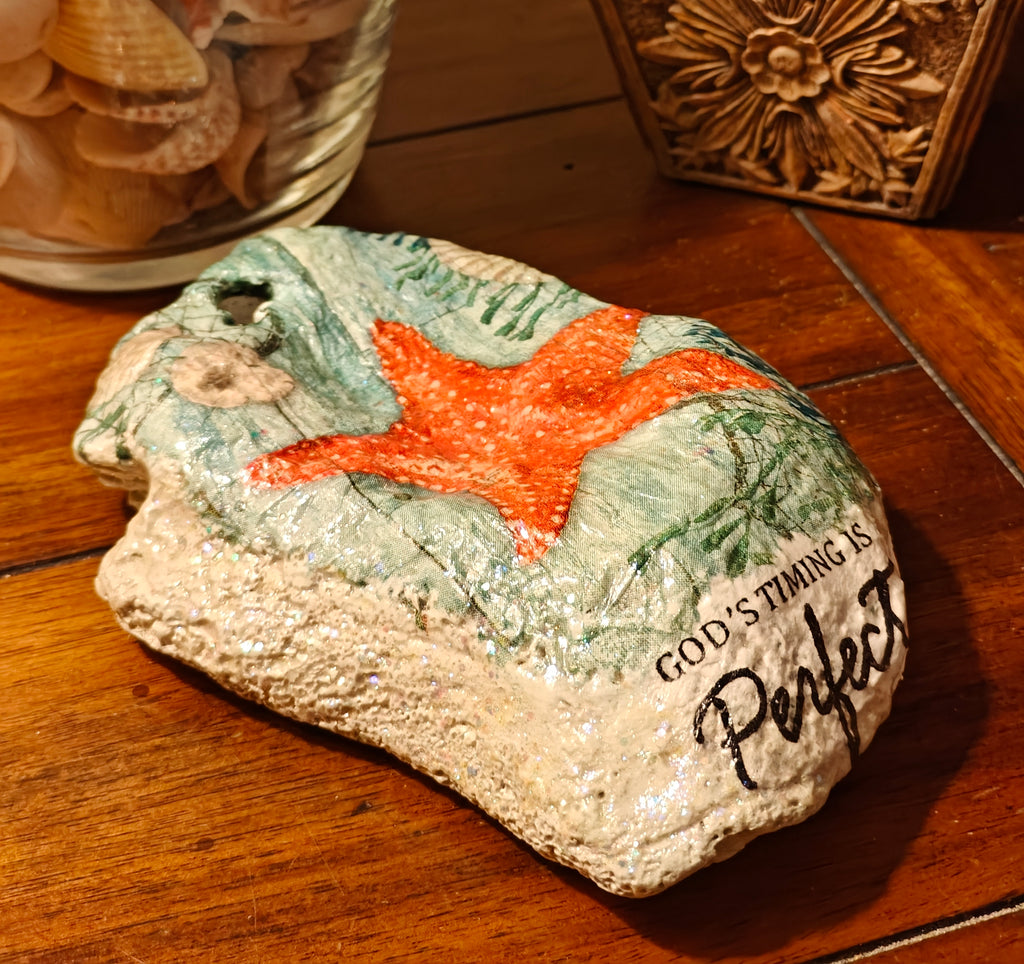 The "Appointed Time" Coral Starfish Shell