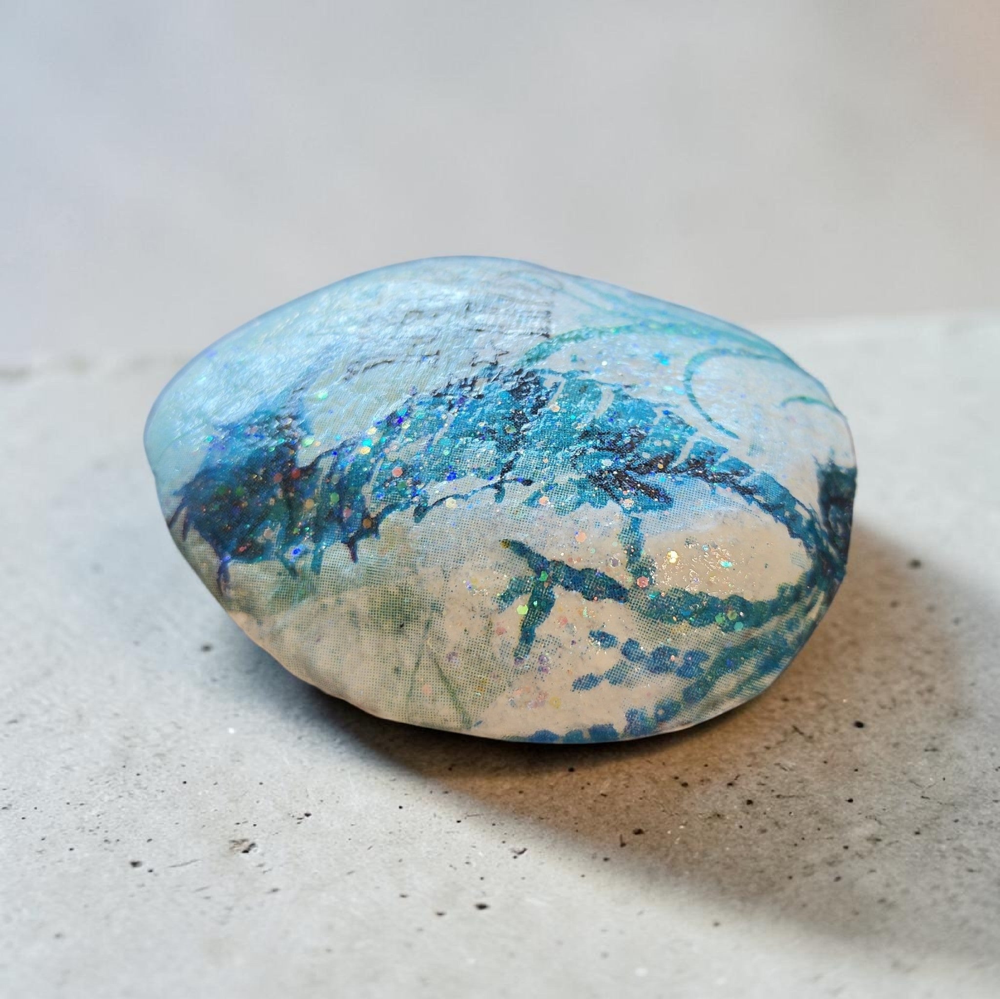 "You Got This" – Handcrafted White Seahorse Stone