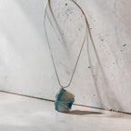 "God Made You Awesome" Wire-Wrapped Turquoise & White Stone Necklace Gift Set