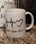 "Faith Hope Love" The Daily Walk Mug
