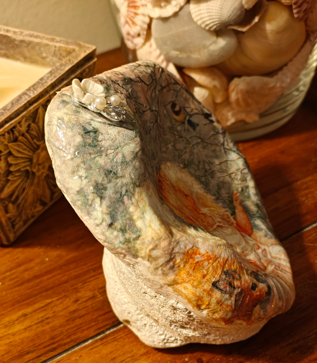 "The Guardian & The Fawn" – Angel & Baby Deer