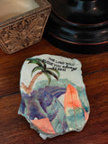 The Lord Will Guide You Always" Tropical Surfboard Shell – Isaiah 58:11 Coastal Decor