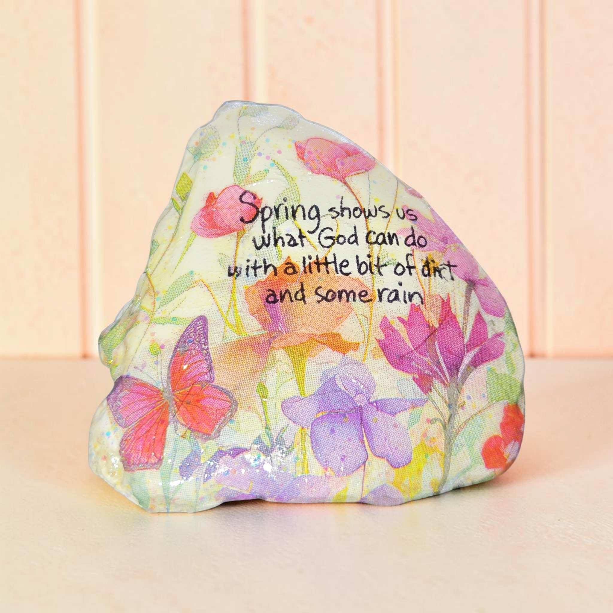 "Spring Blessings" Handcrafted Floral Shell – God's Masterpiece