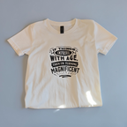 "Turning Magnificent" Men’s XL Faith Tee | White 100% Cotton