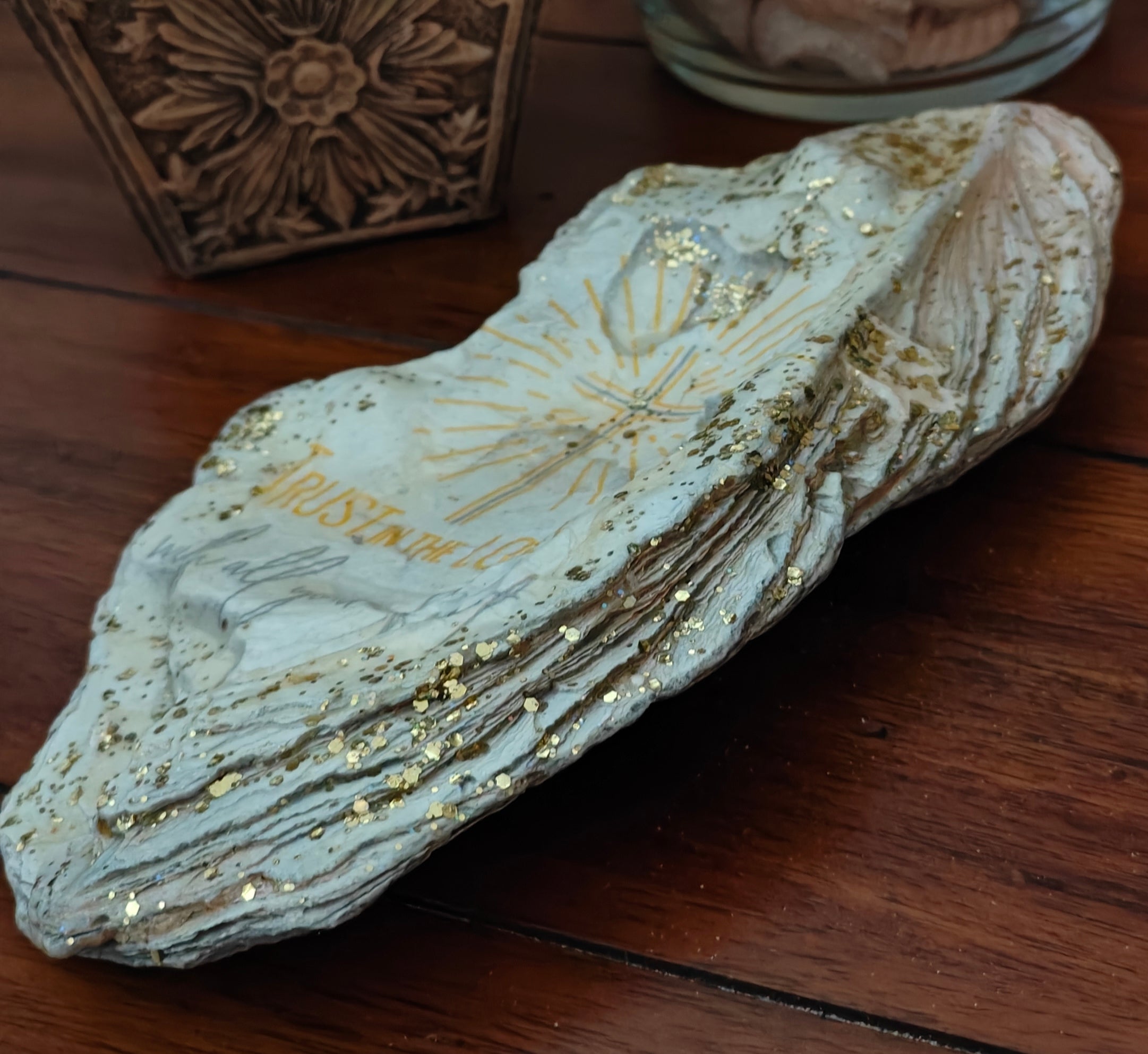 Unique "Trust in the Lord with all your heart" hand-decorated shell