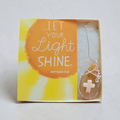 "Morning Mercies" Silver Wire-Wrapped Peach & Clear Stone