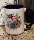"Planted for a Purpose" 15oz Floral Mug – Created with a Purpose
