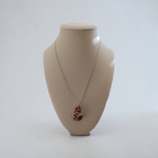 "Evening Grace" Small Sunset Natural Stone Necklace