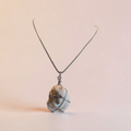 "Sands of Peace" Neutral Shell & Silver Cross Necklace