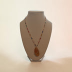 Faith, Hope & Love Wire-Wrapped Natural Stone Necklace