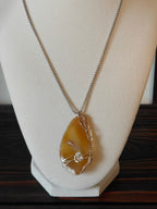 "Radiant Light" Hand-Wrapped Honey Natural Stone
