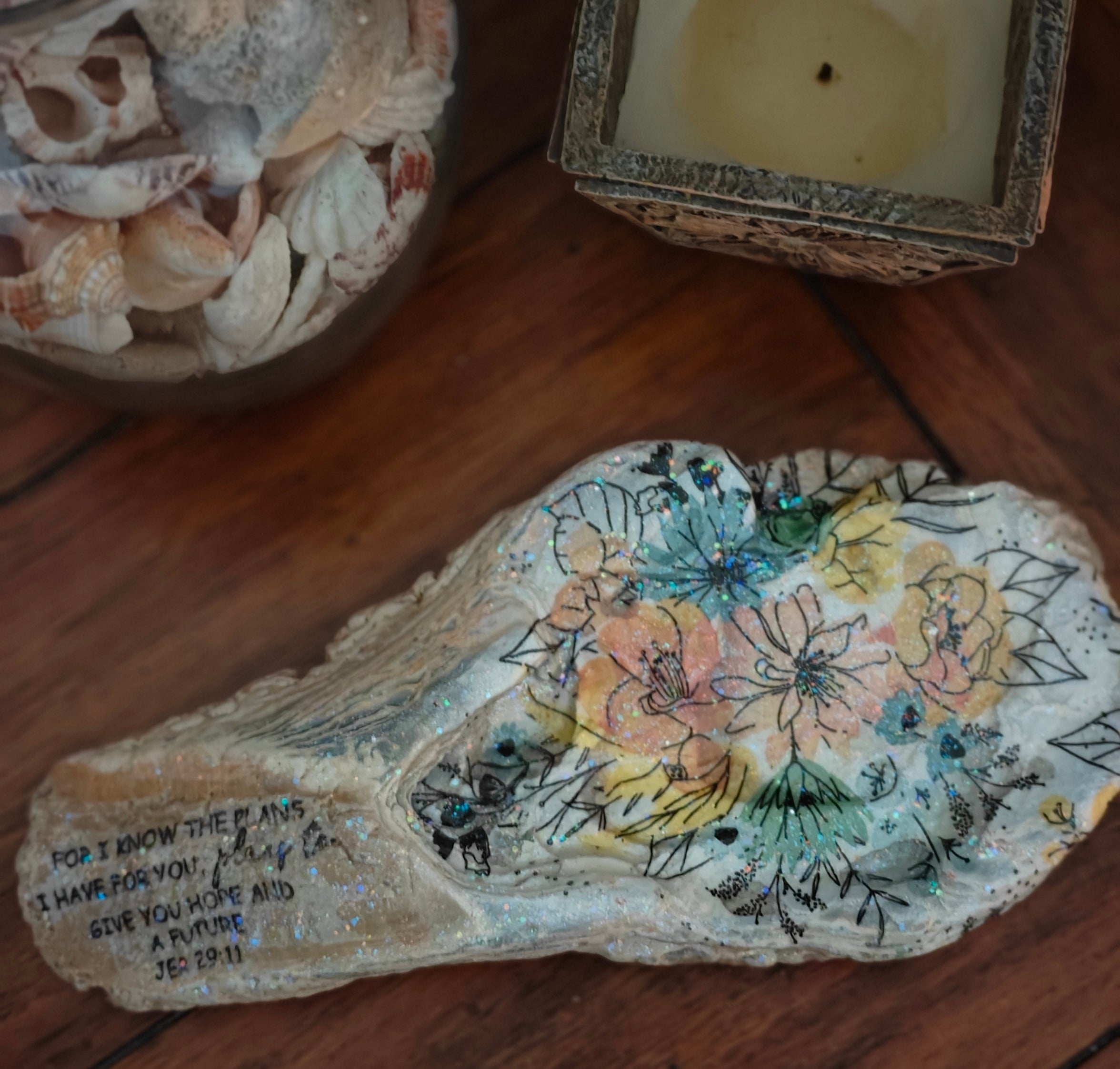 For I know the plans I have for you, floral shell.