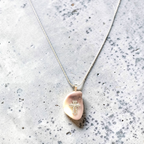 A Constant Reminder of Grace Purple Shell Cross Necklace