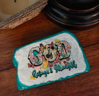 God is my refuge hand-decorated rock