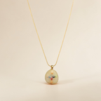 The "Technicolor Faith" Pebble Cross Necklace