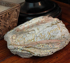 God is good pink and gold hand-decorated shell