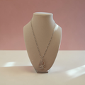 "Refiner’s Fire" Clear & Burnt Orange Necklace