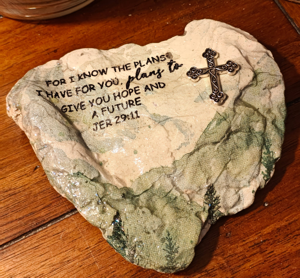 For I know the plans I have for you shell with cross