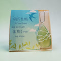 Renewal Soul Swirl Green Stone Pendant – Stainless Steel Chain & Prayer Card Set