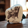 Best Friends & Wine Raccoon Decoupage River Rock | Handmade Decor