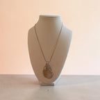 Golden Sunshine Natural Stone Gold Wire-Wrapped Necklace