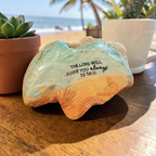 "The Lord Will Guide You" Natural Shell | Coastal Faith Decor