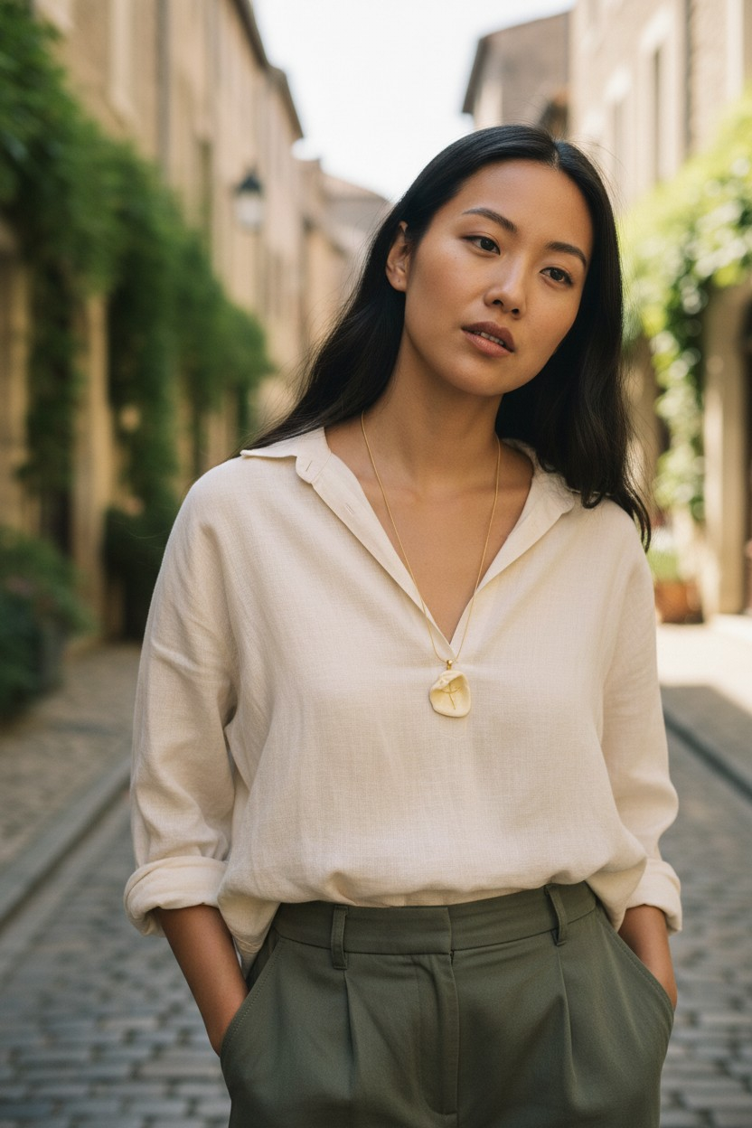 The Sun-Kissed Inset Cross Necklace