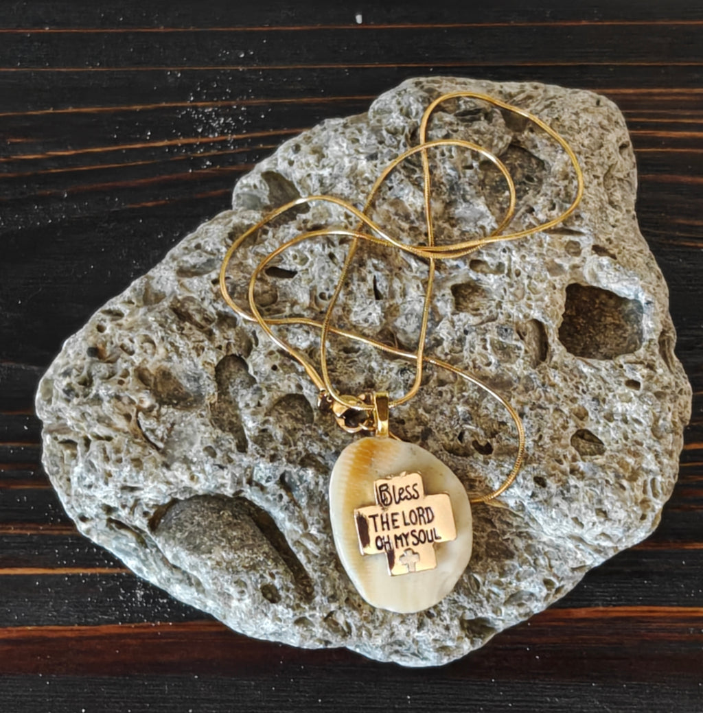 The Ocean’s Anthem – "Bless the Lord" Shell Necklace