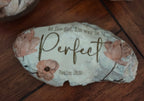Hand-decorated natural shell, featuring As for God his ways are perfect. Psalm 18:30