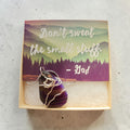 ✨ "Don't Sweat the Small Stuff" Silver Wire Wrapped Purple Swirl Natural Stone Necklace ✨