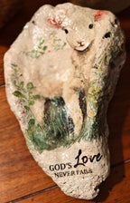 God’s Love Never Fails' Natural Shell Decor