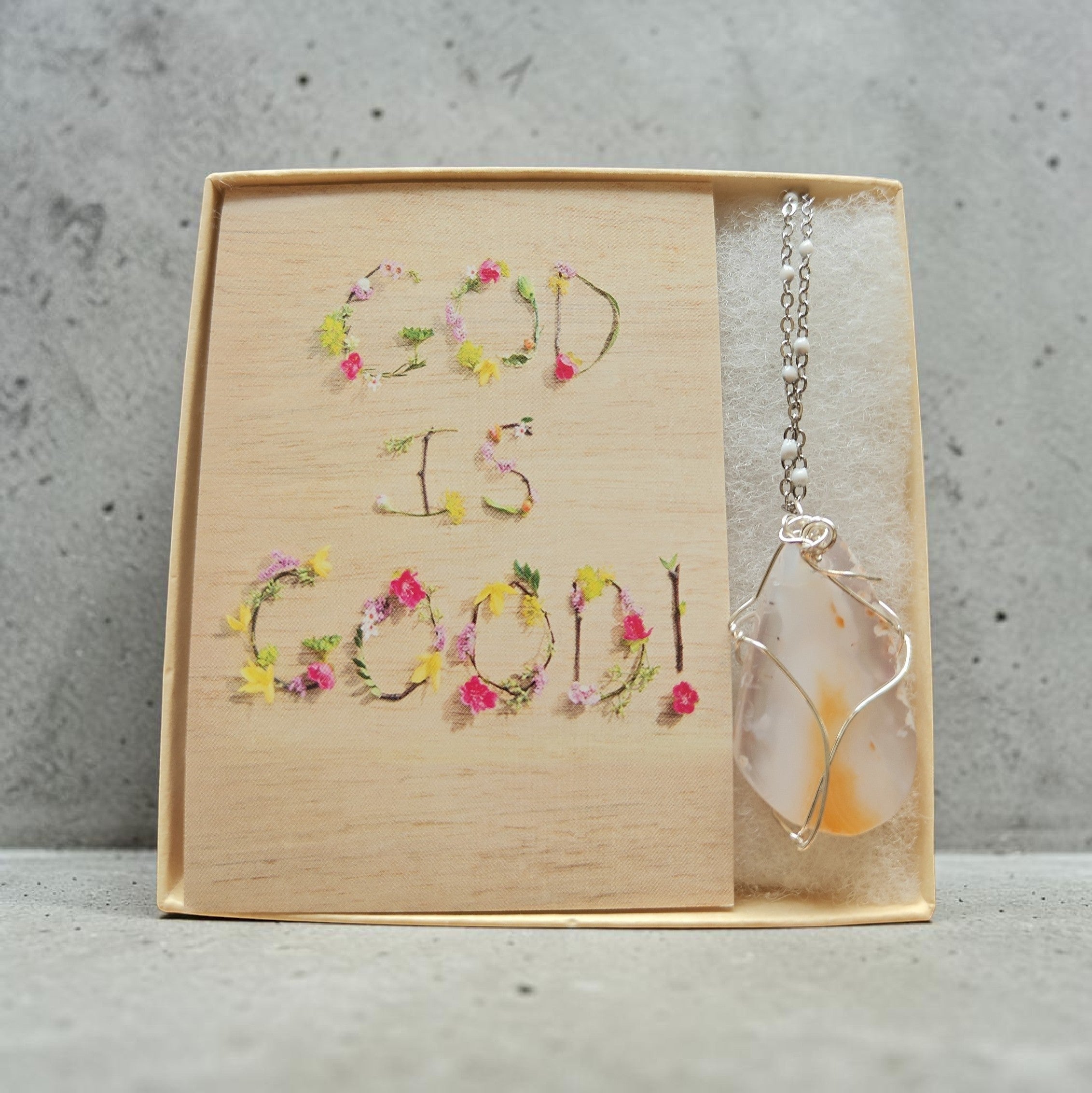 The "Reflecting His Glory" Natural Stone Necklace