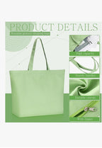 "I Can Do Hard Things" Colorful Canvas Tote – Motivational Off-White Bag