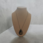 Faith & Grace Wire-Wrapped Natural Stone Cross Pendant