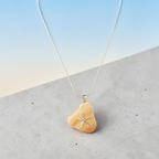 "Guiding Light" Silver Starfish & Natural Shell Necklace