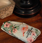 He heals the broken-hearted flamingo hand-decorated rock