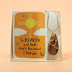 "Golden Provisions" Hand-Wrapped Honey Stone Necklace