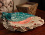 God is My Refuge" Ocean Wave Shell – Hand-Decorated Nautical Faith Decor
