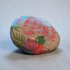 "Shape Little Minds" Tropical Floral Stone – Hand-Decorated Teacher & Mentor Appreciation Gift
