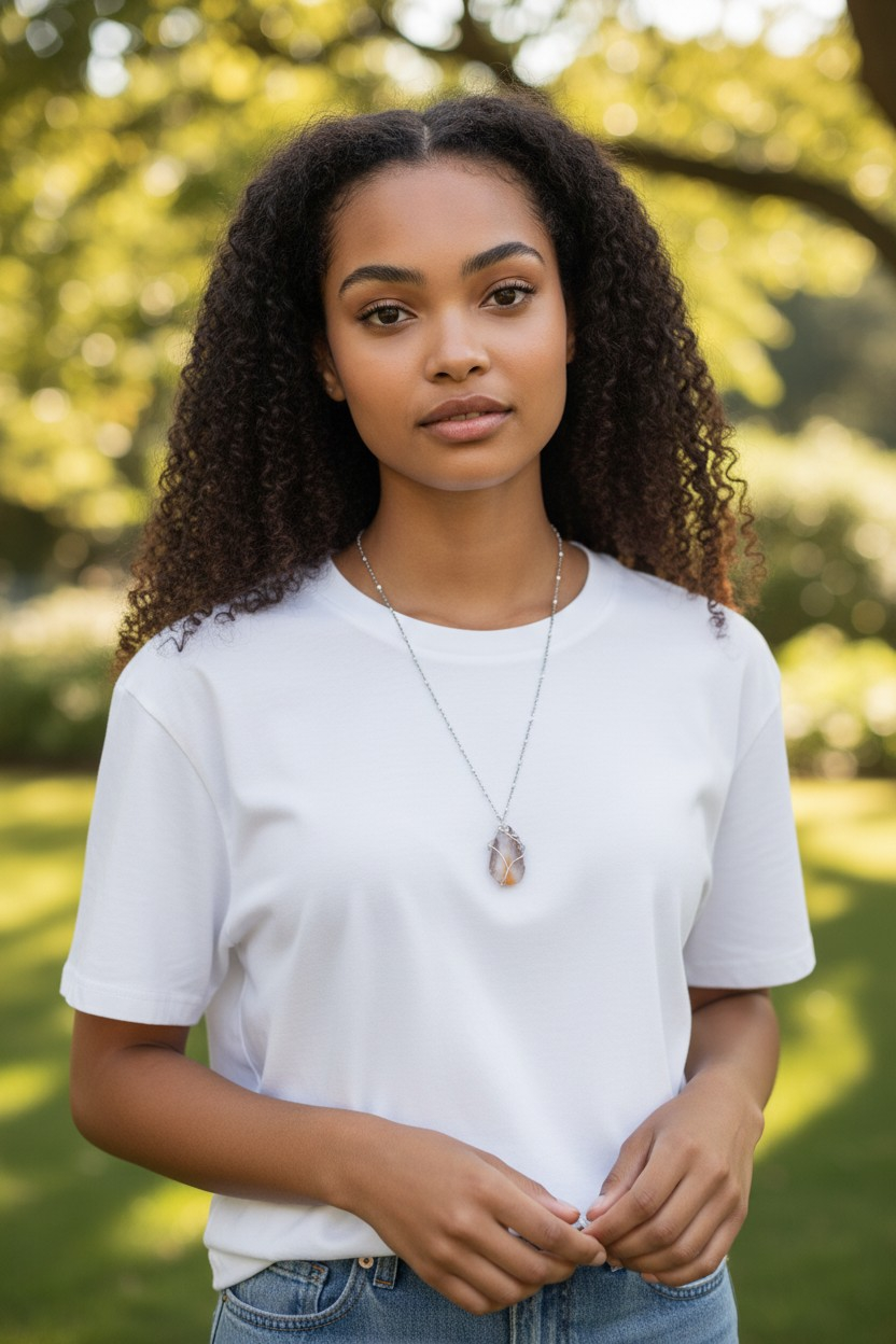 The "Reflecting His Glory" Natural Stone Necklace